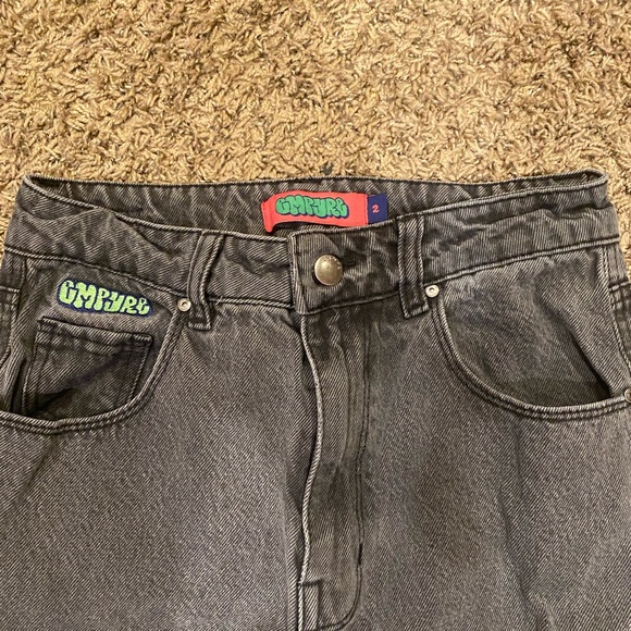 Used Gray Denim Baggy Empyre Pants - Picture 3 of 3